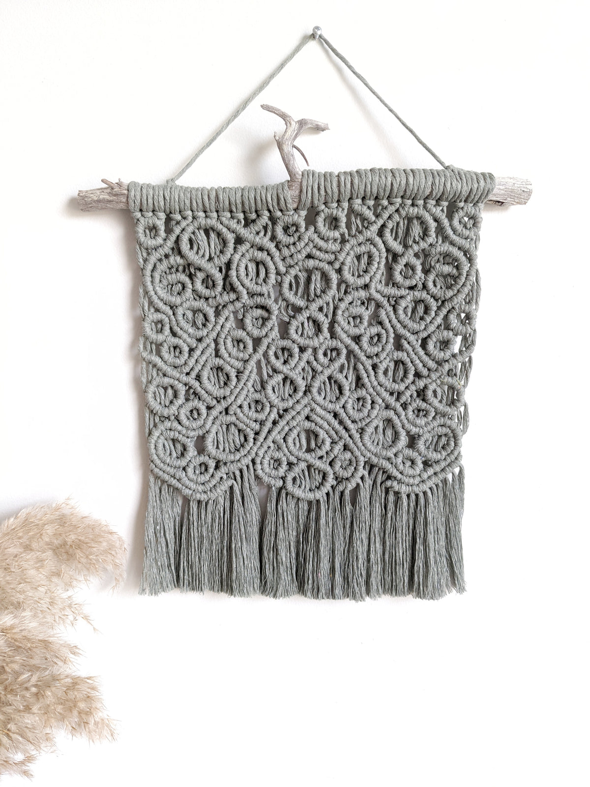 Macrame Wall Hanging on Driftwood