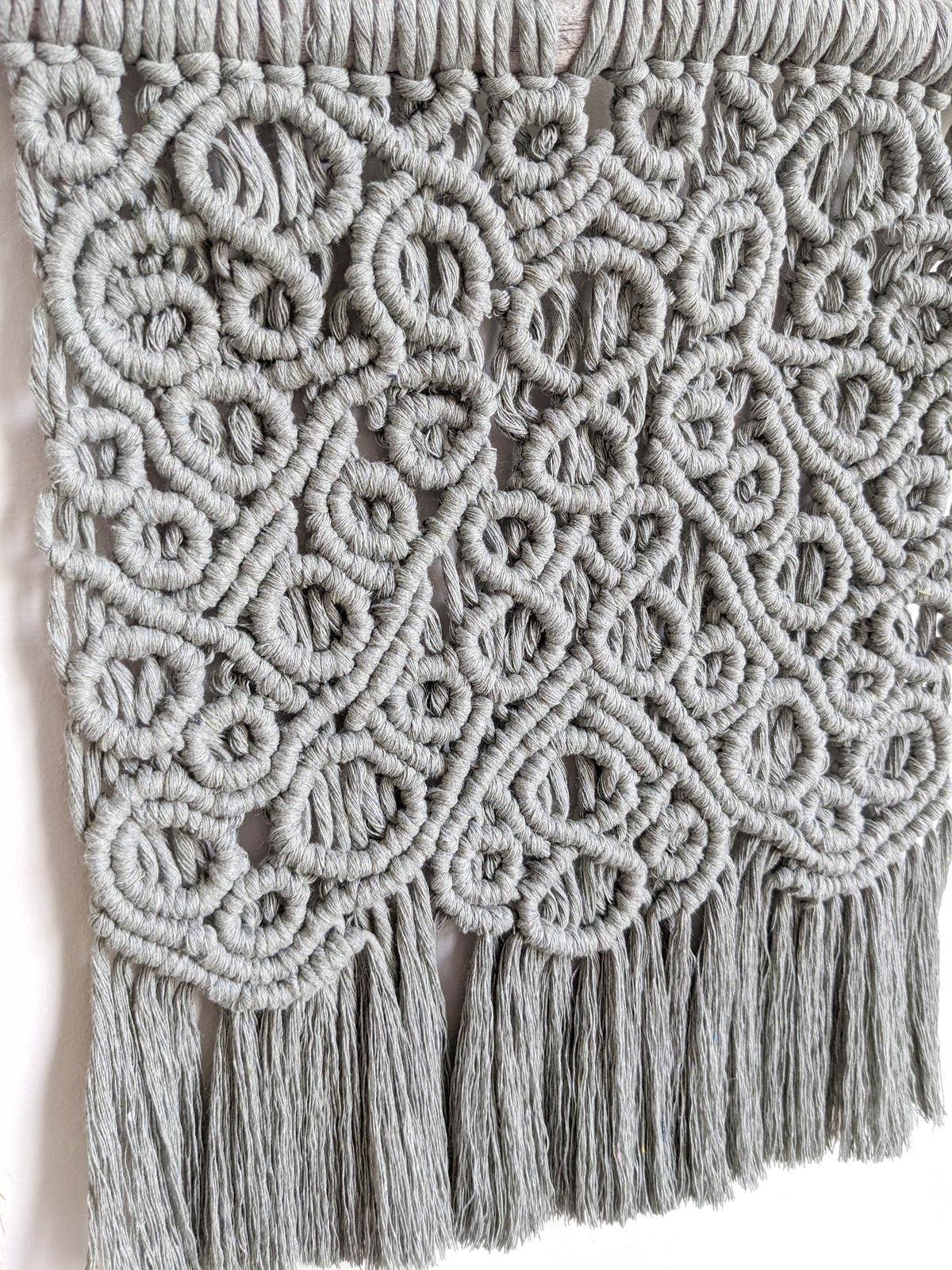 Macrame Wall Hanging on Driftwood