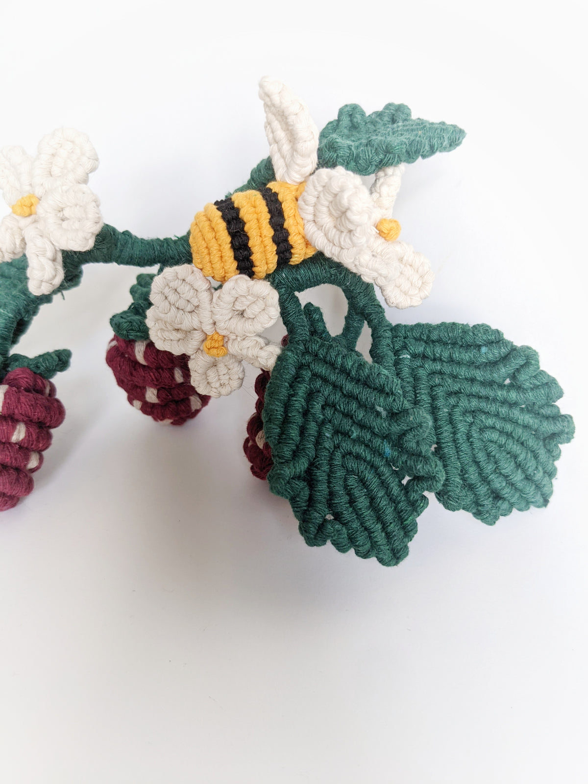 Macrame Strawberry Vine Sculpture String Theories Fiber Design