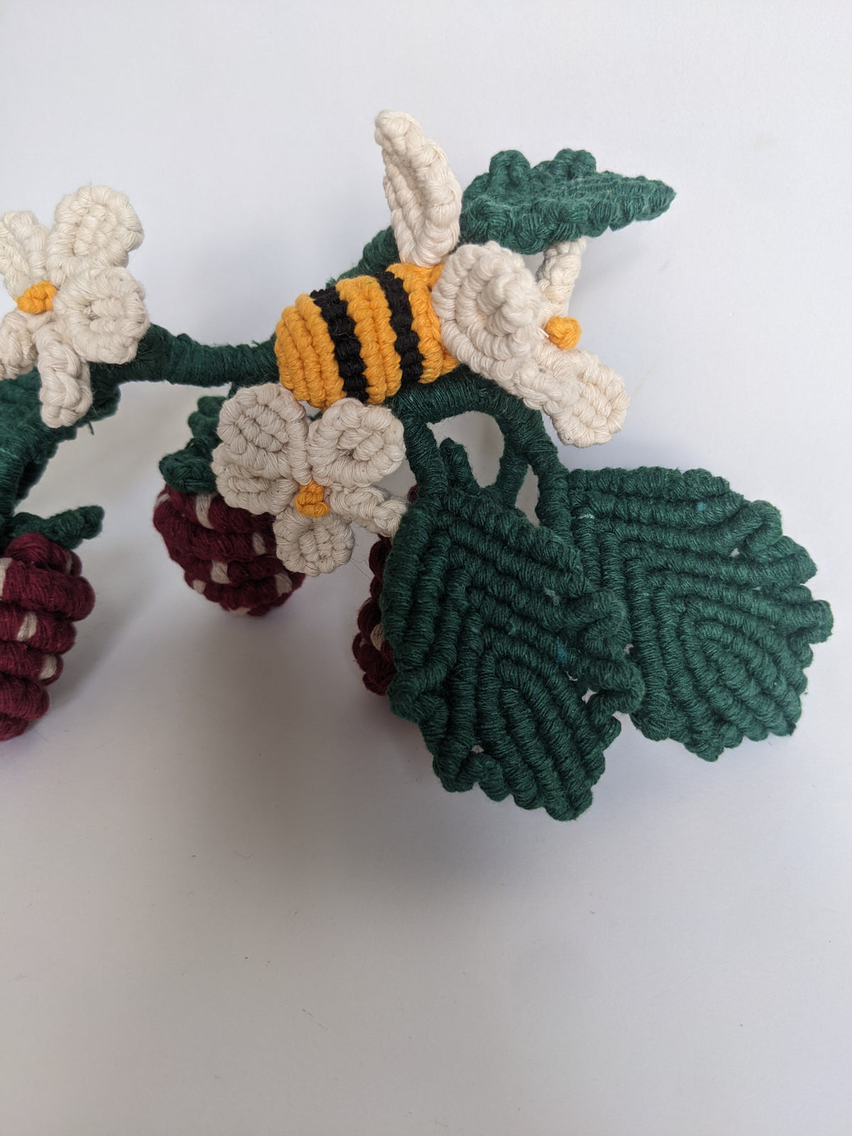 Macrame Strawberry Vine Sculpture String Theories Fiber Design