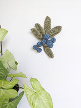 Load image into Gallery viewer, Macrame Blueberry Vine Sculpture
