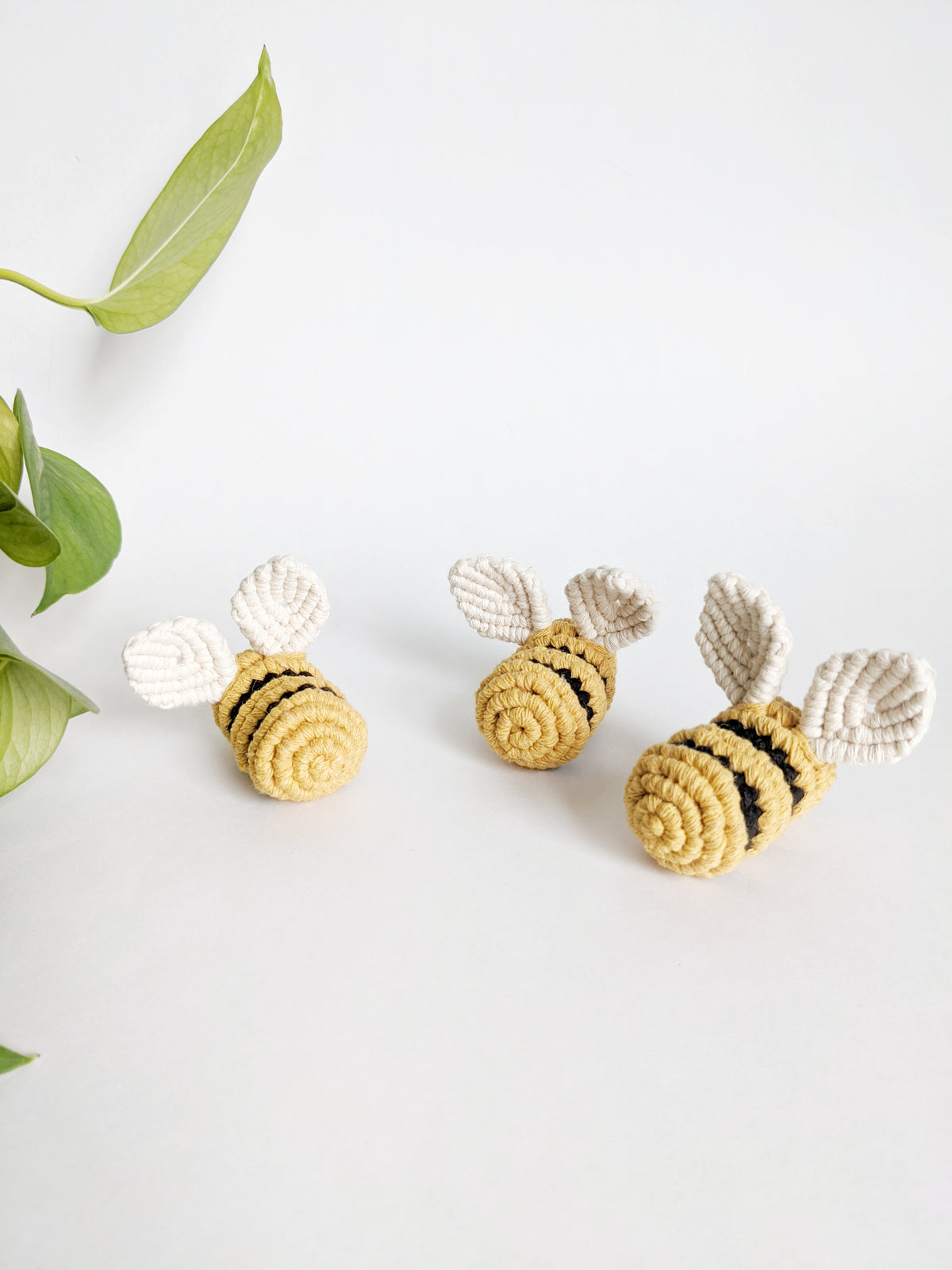 Macrame Honey Bee Sculpture String Theories Fiber Design