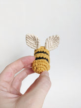 Load image into Gallery viewer, Macrame Honey Bee Sculpture
