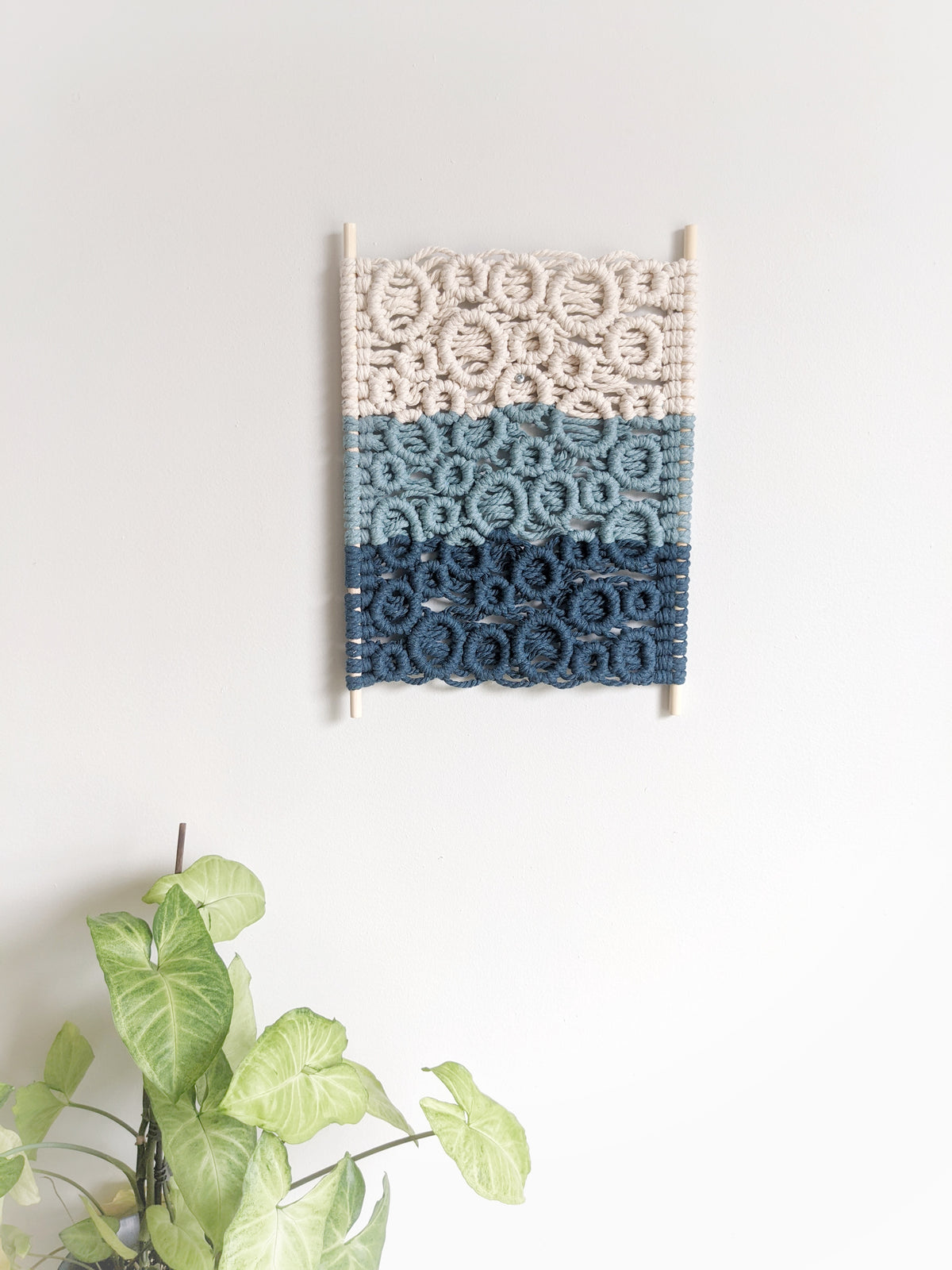 Ombre Bubbles Macrame Hanging String Theories Fiber Design
