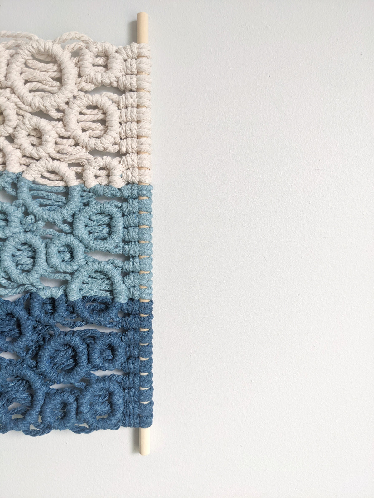 Ombre Bubbles Macrame Hanging String Theories Fiber Design
