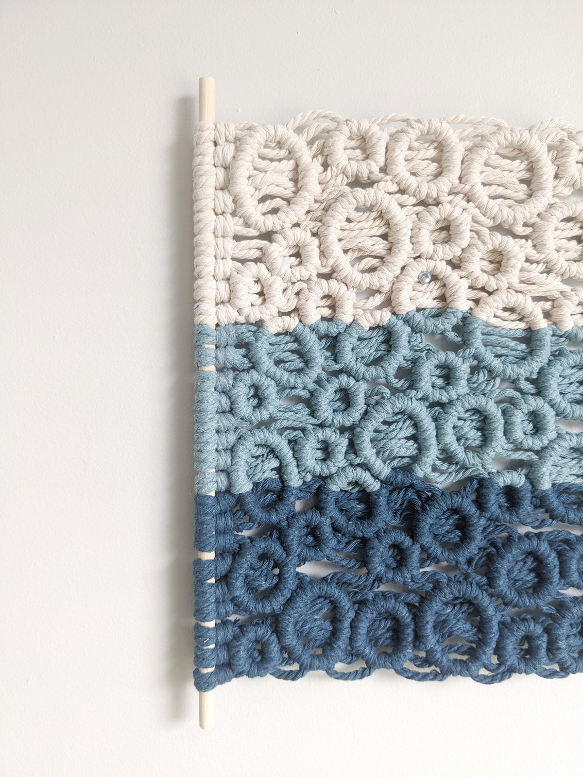 Ombre Bubbles Macrame Hanging String Theories Fiber Design