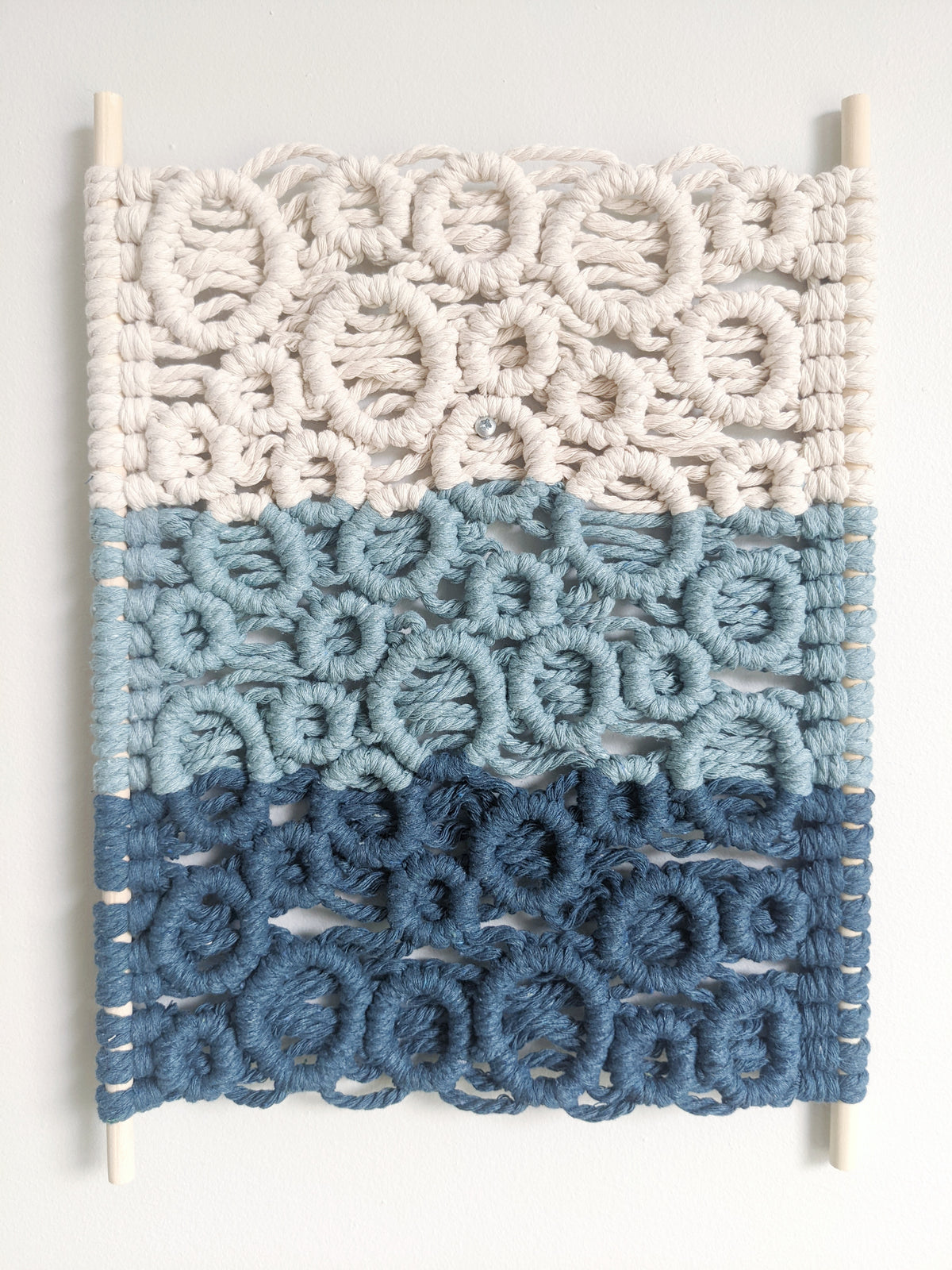 Ombre Bubbles Macrame Hanging String Theories Fiber Design