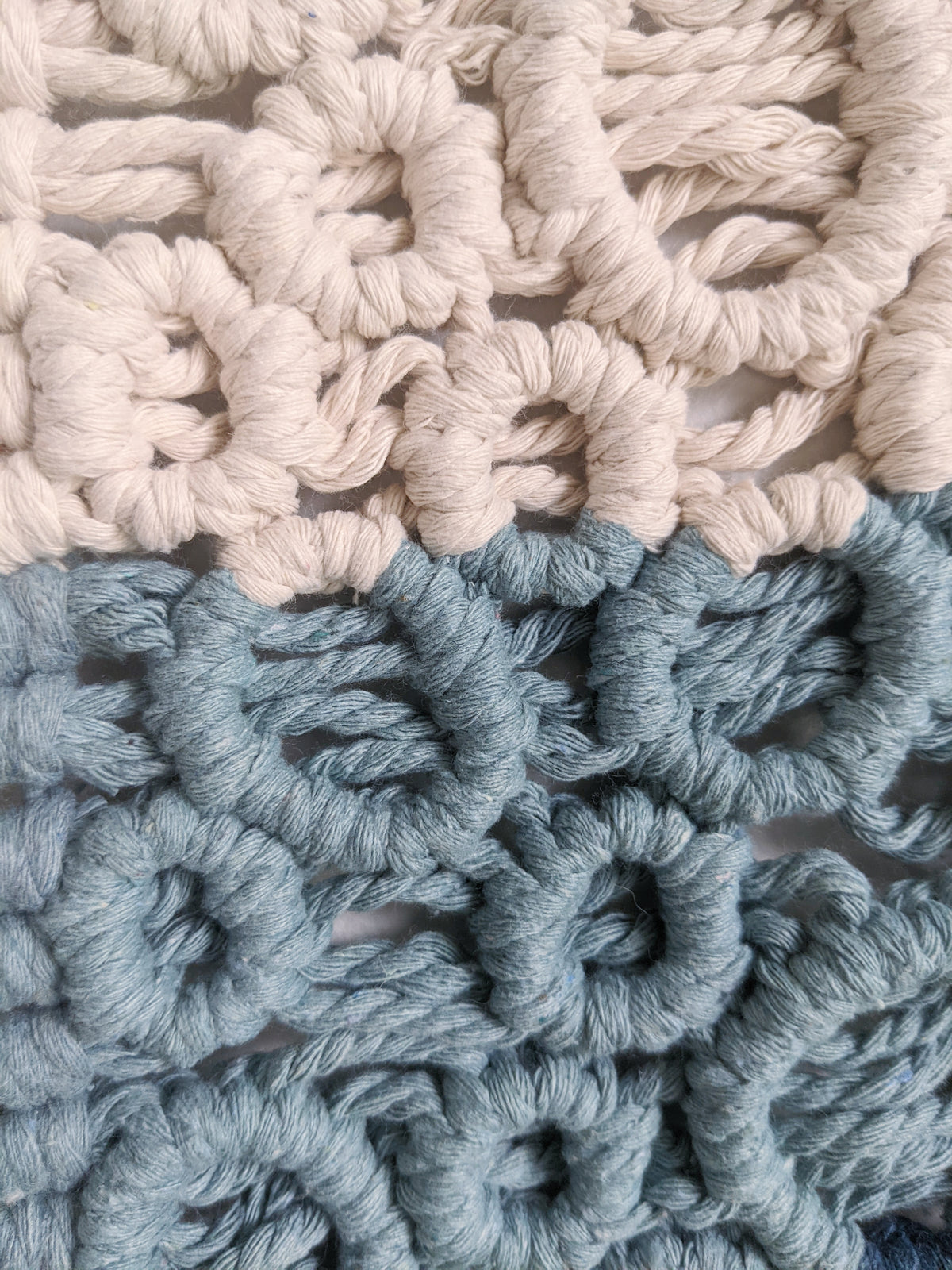 Ombre Bubbles Macrame Hanging String Theories Fiber Design