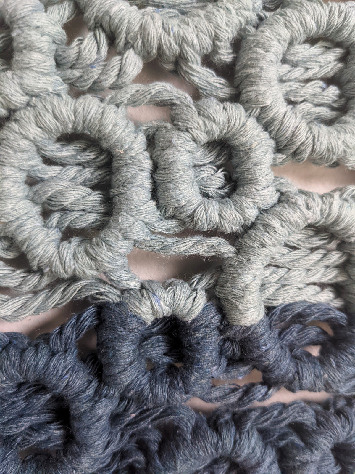 Ombre Bubbles Macrame Hanging String Theories Fiber Design