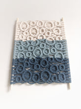 Load image into Gallery viewer, Ombre Bubbles Macrame Hanging String Theories Fiber Design
