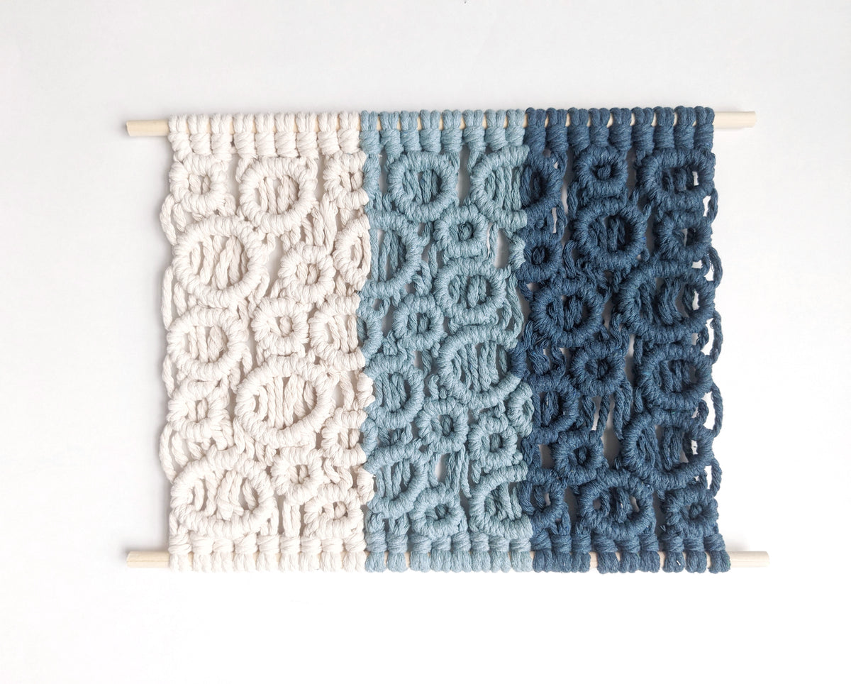 Ombre Bubbles Macrame Hanging String Theories Fiber Design