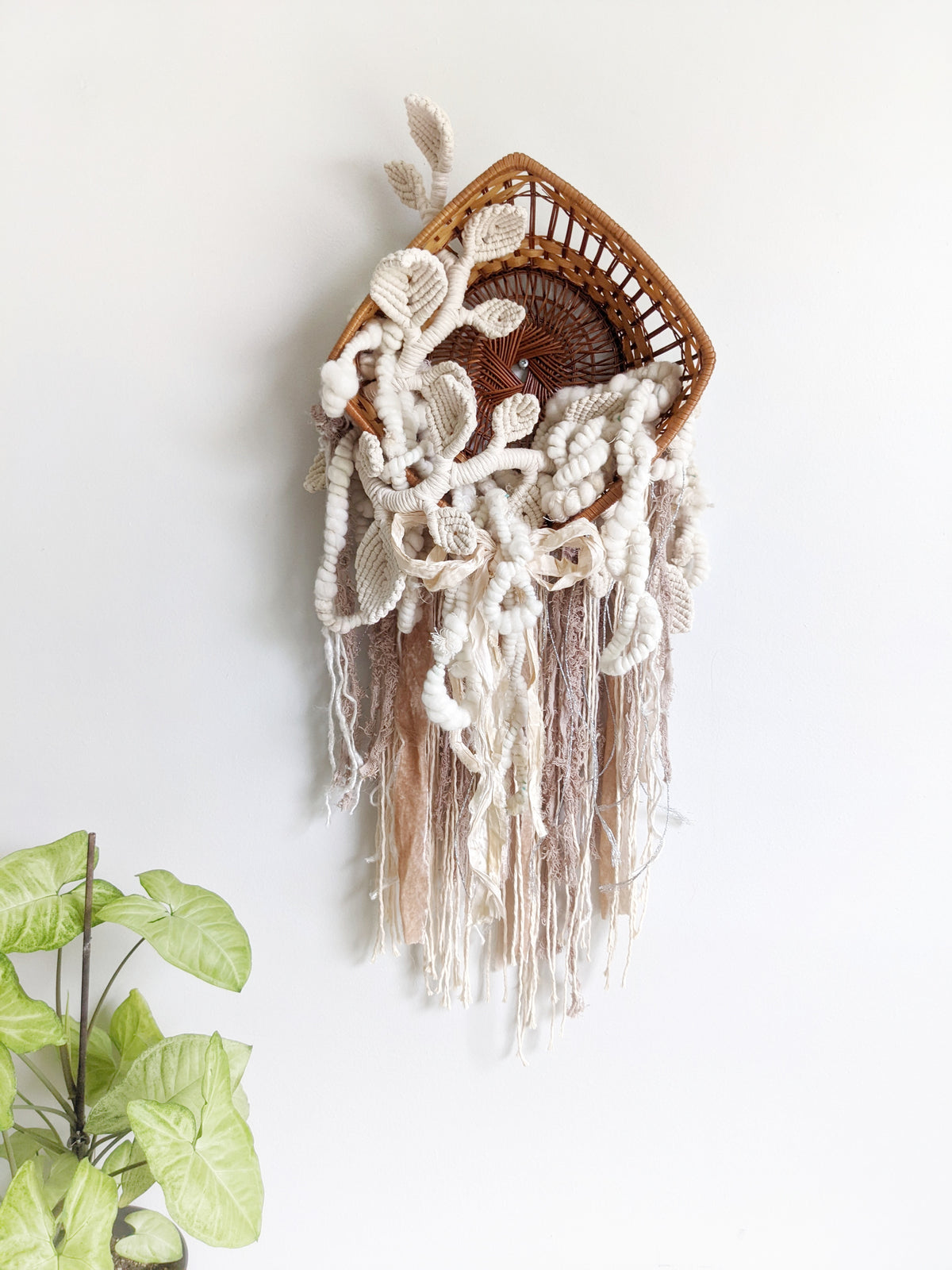 Snowy Garden - Basket Weaving String Theories Fiber Design