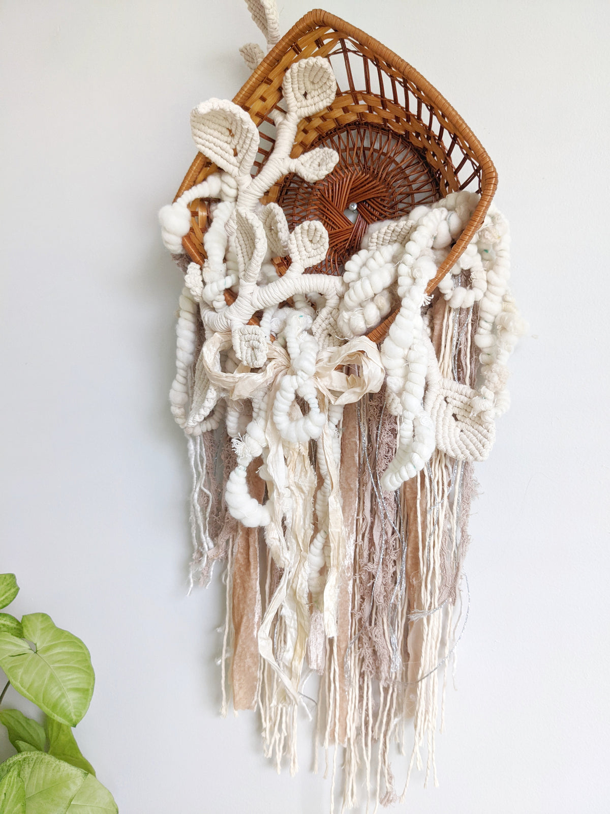 Snowy Garden - Basket Weaving String Theories Fiber Design