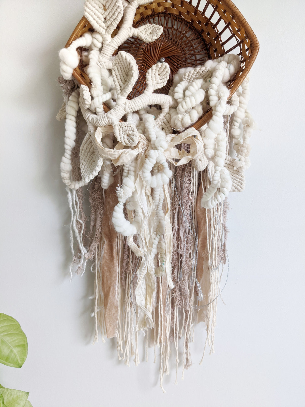 Snowy Garden - Basket Weaving String Theories Fiber Design