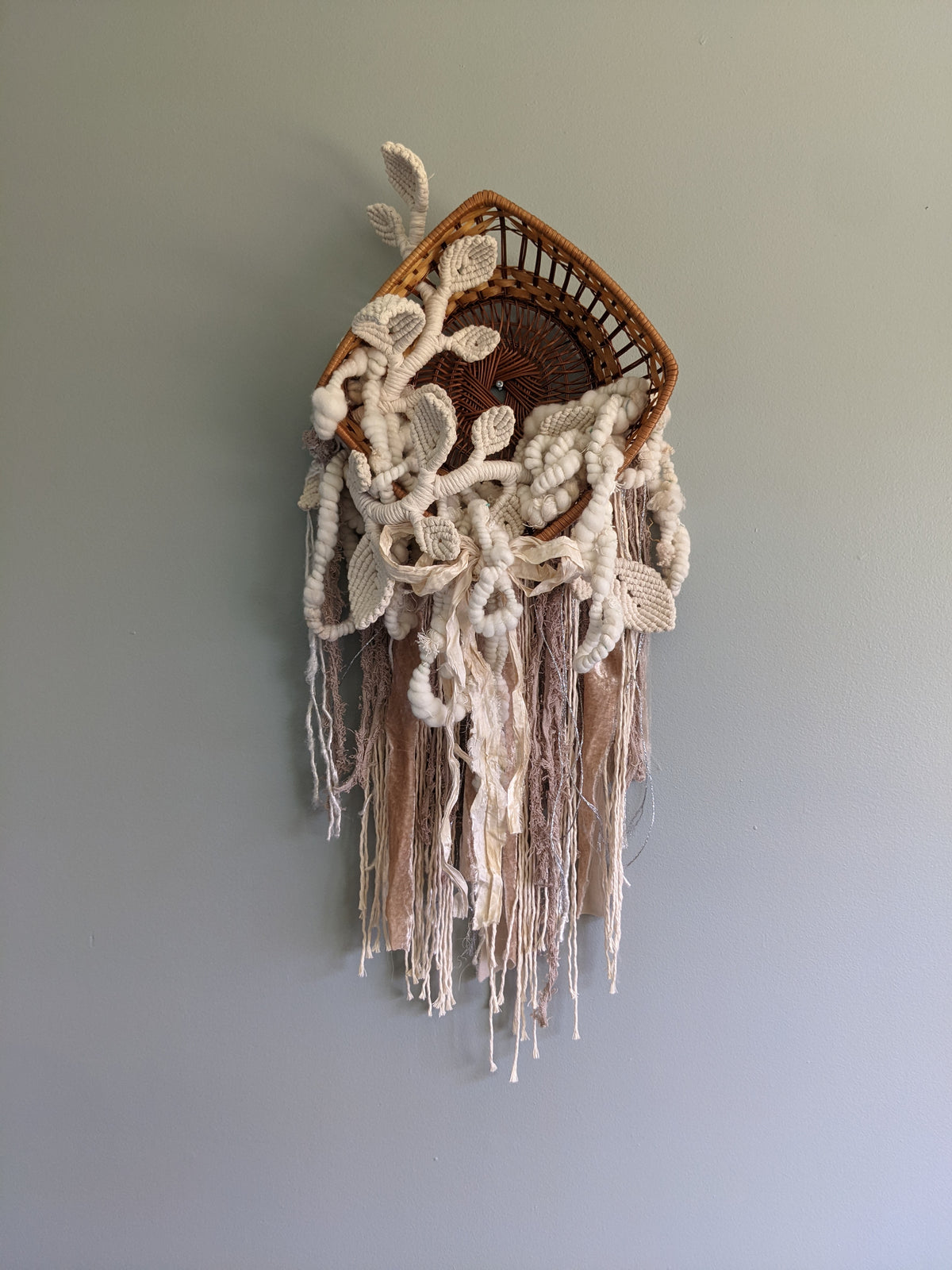 Snowy Garden - Basket Weaving String Theories Fiber Design