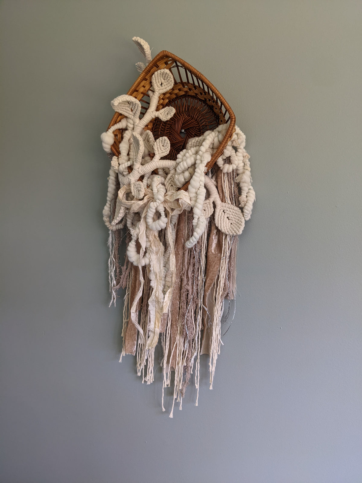 Snowy Garden - Basket Weaving String Theories Fiber Design