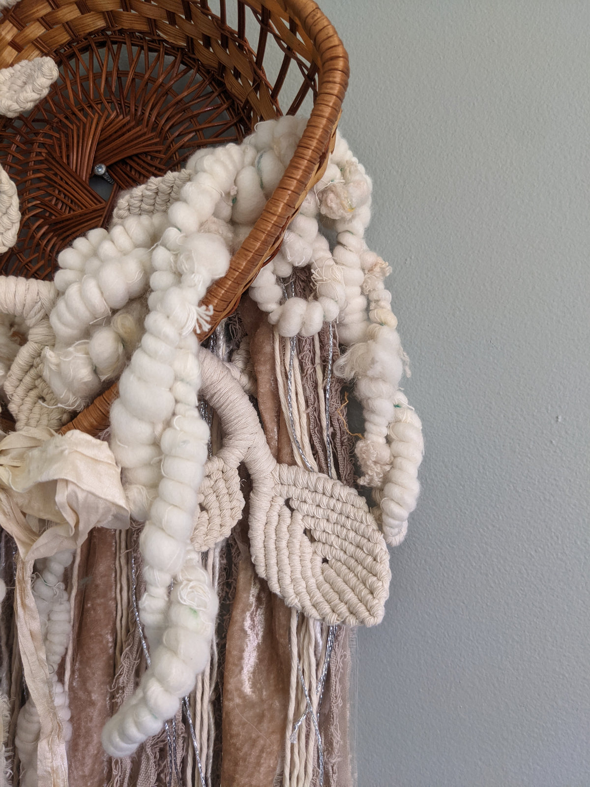 Snowy Garden - Basket Weaving String Theories Fiber Design