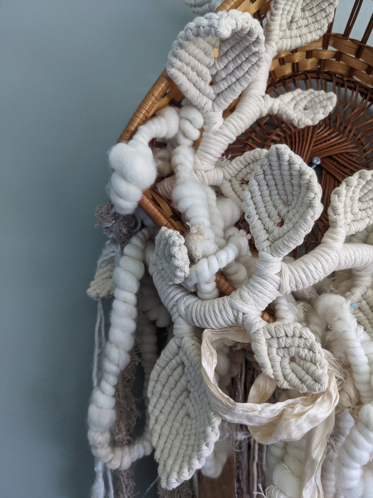 Snowy Garden - Basket Weaving String Theories Fiber Design