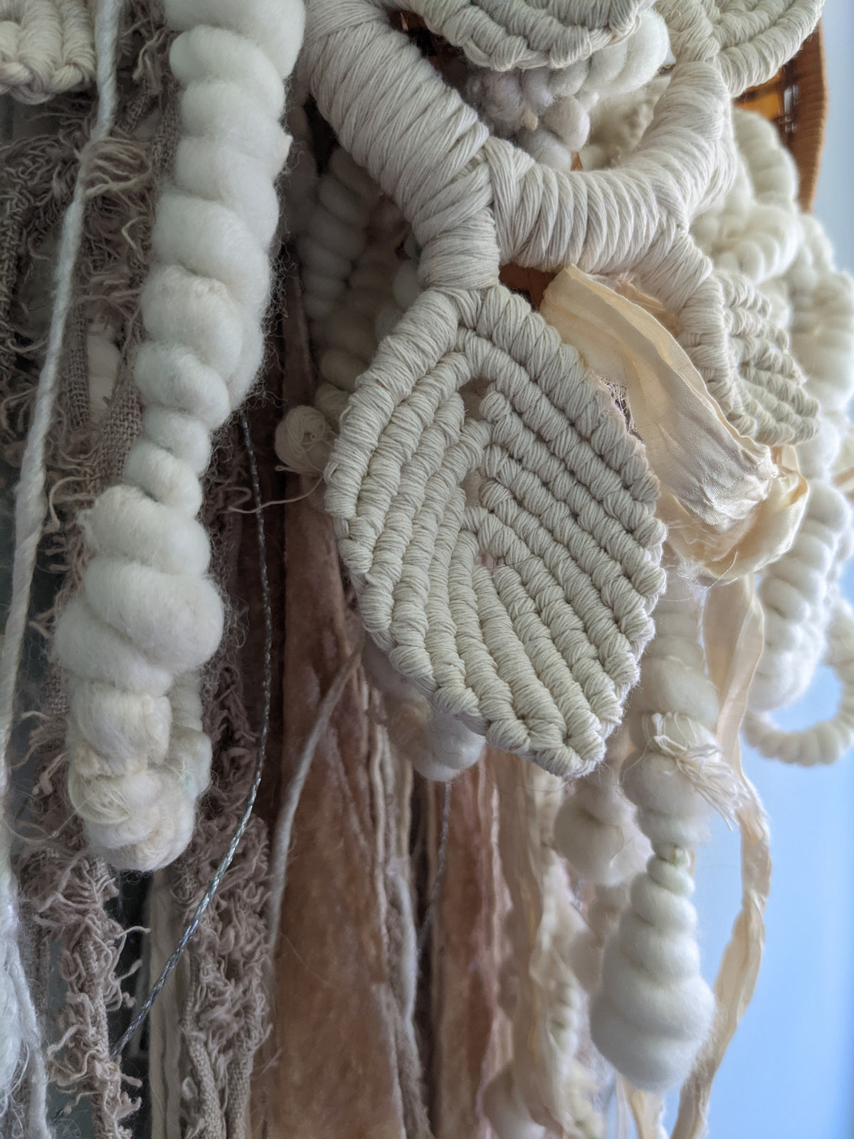 Snowy Garden - Basket Weaving String Theories Fiber Design