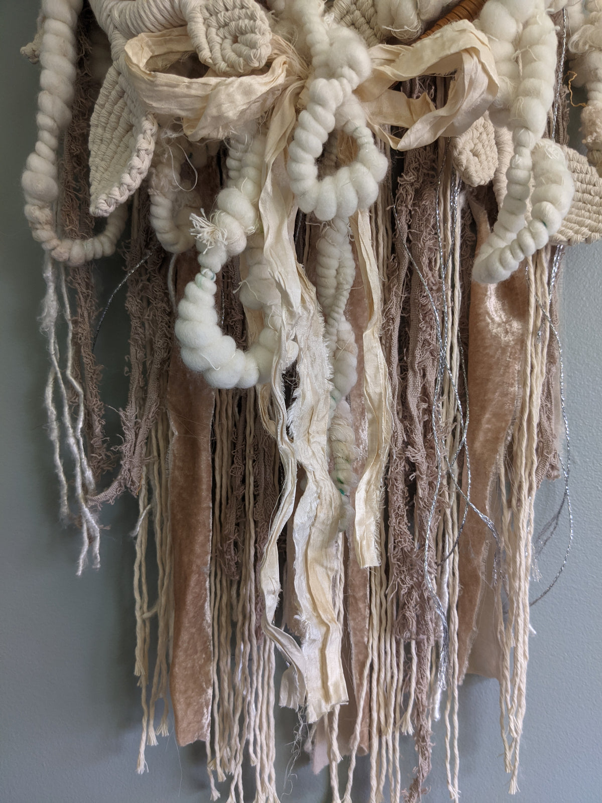 Snowy Garden - Basket Weaving String Theories Fiber Design