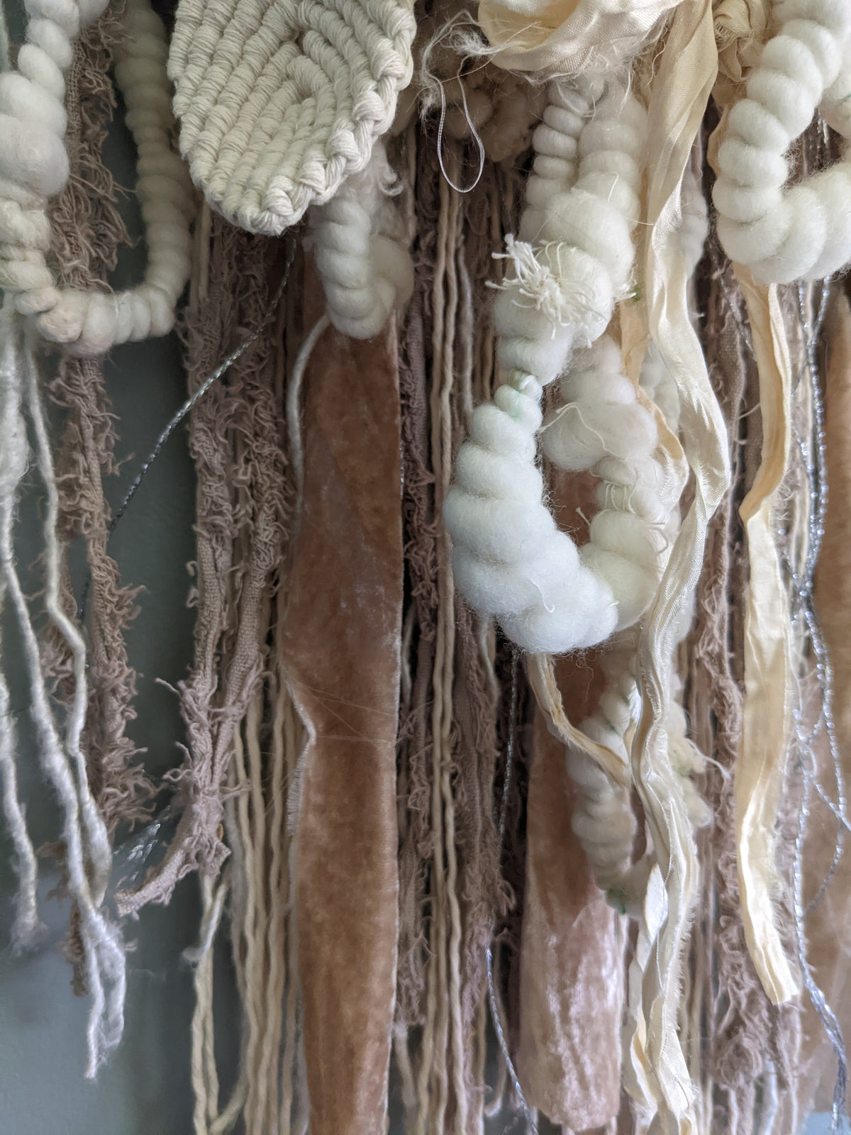 Snowy Garden - Basket Weaving String Theories Fiber Design