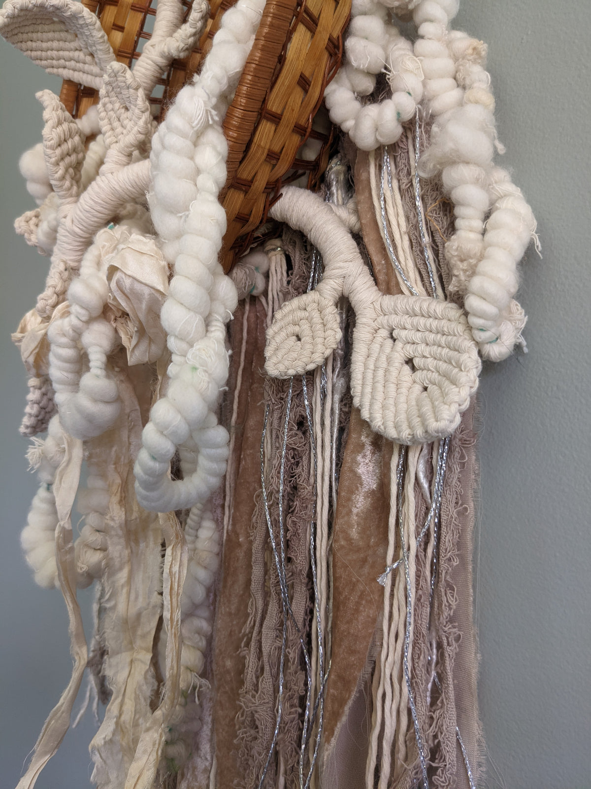 Snowy Garden - Basket Weaving String Theories Fiber Design