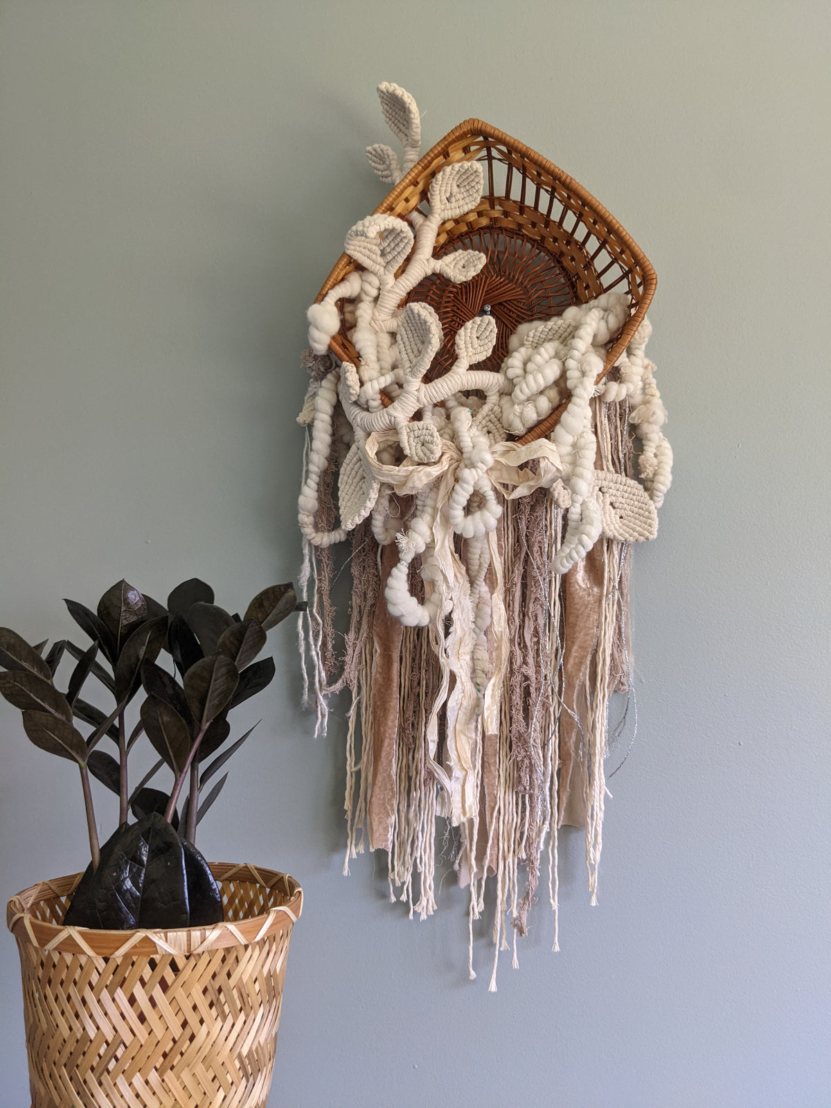 Snowy Garden - Basket Weaving String Theories Fiber Design