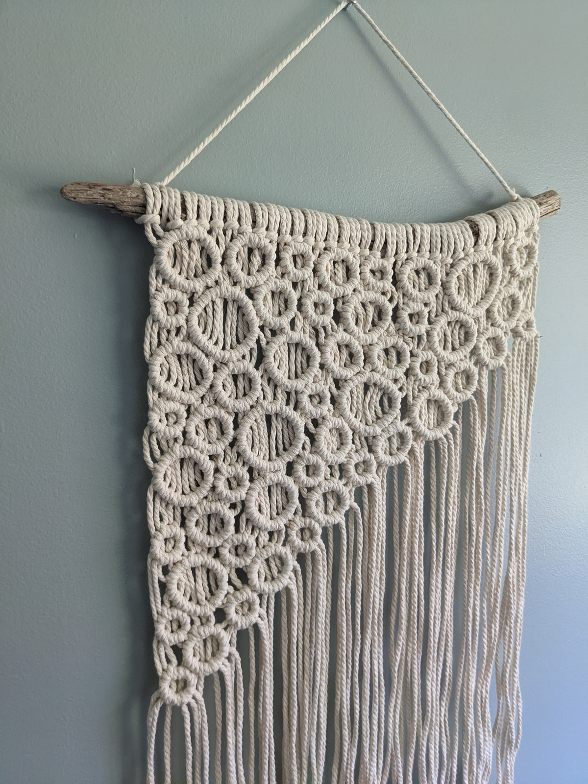 Macrame Asymmetric Bubble Wall Hanging String Theories Fiber Design