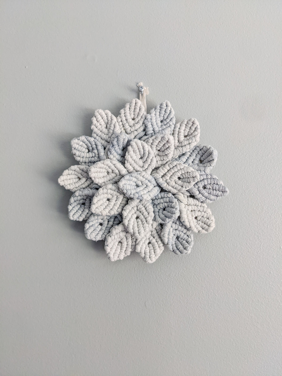 Macrame Hydrangea - Blue