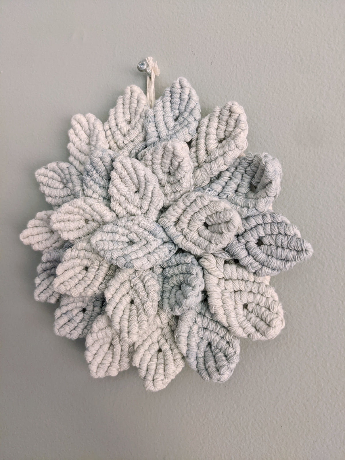 Macrame Hydrangea - Blue