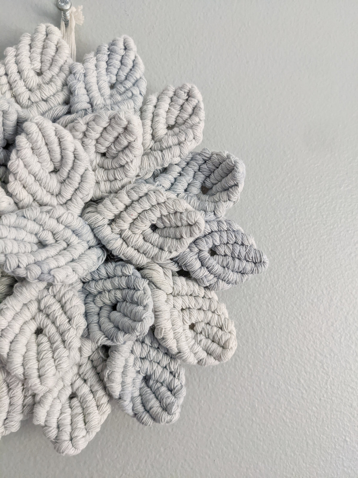 Macrame Hydrangea - Blue