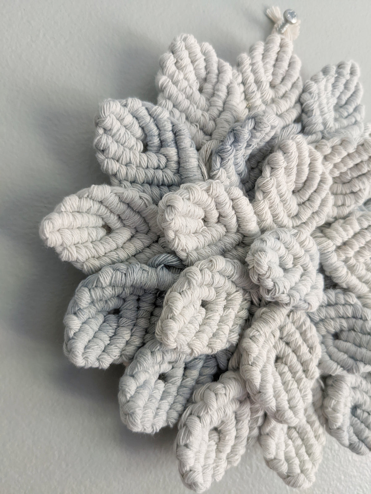 Macrame Hydrangea - Blue