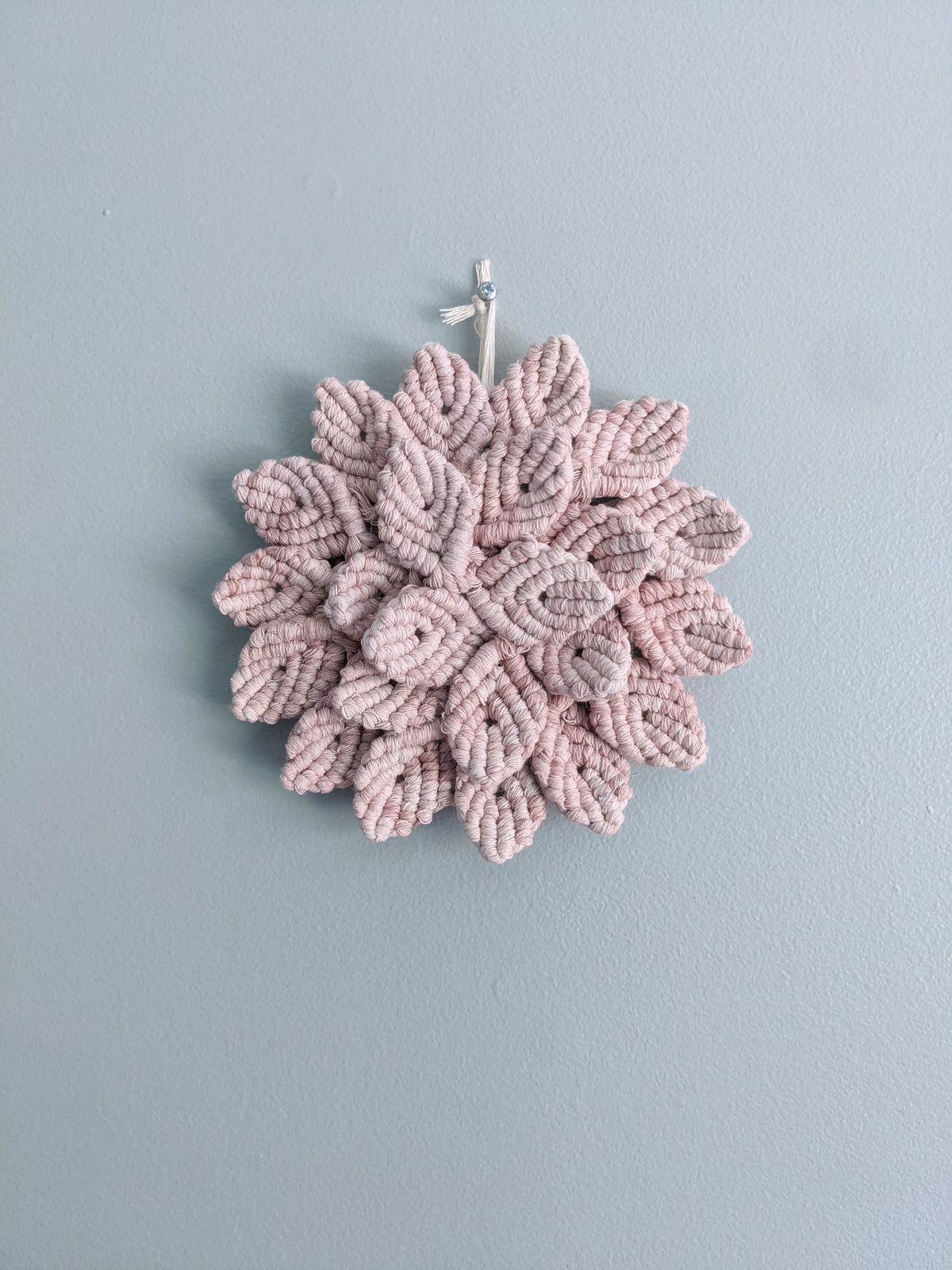 Macrame Hydrangea - Pink