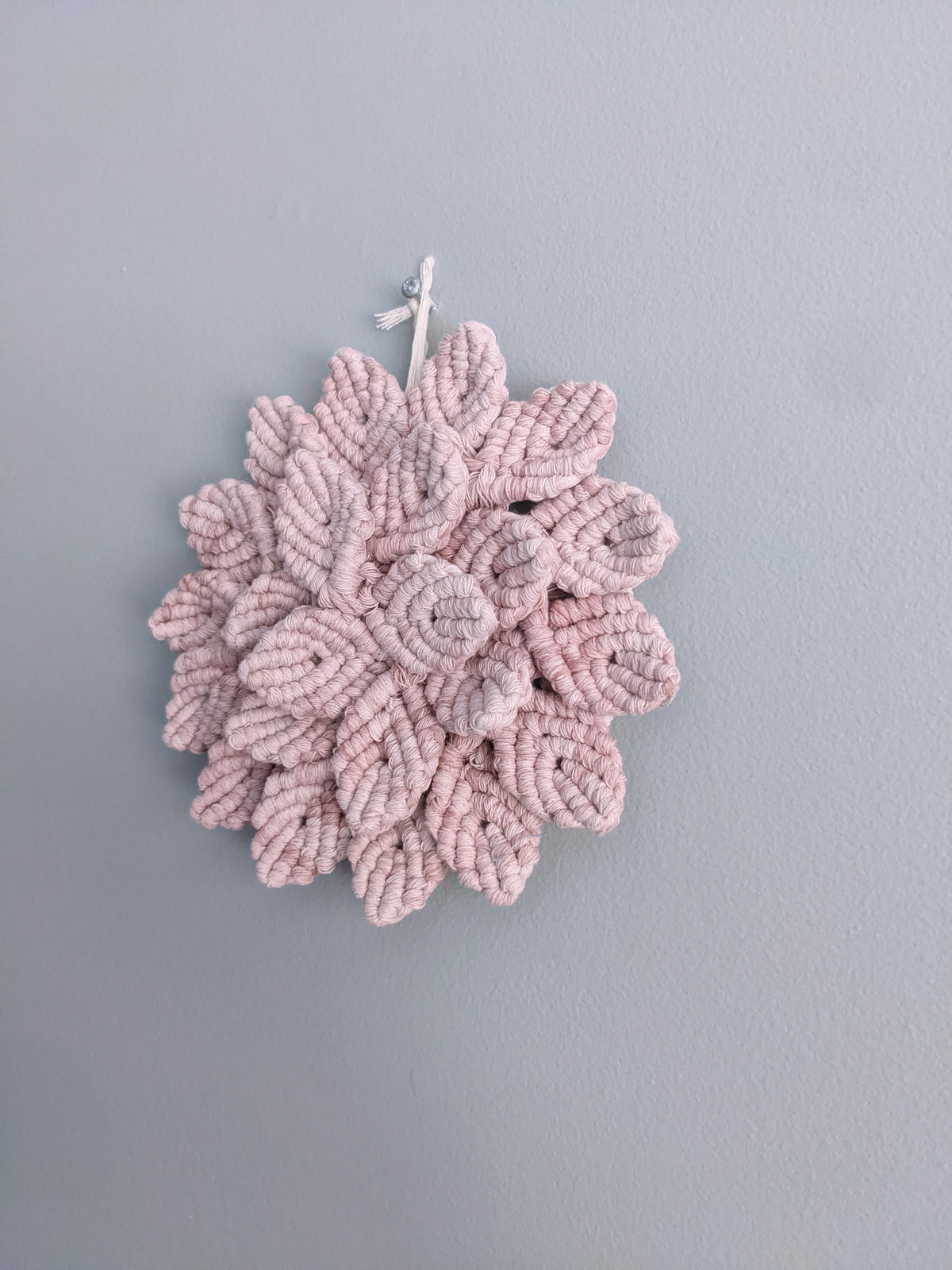 Macrame Hydrangea - Pink