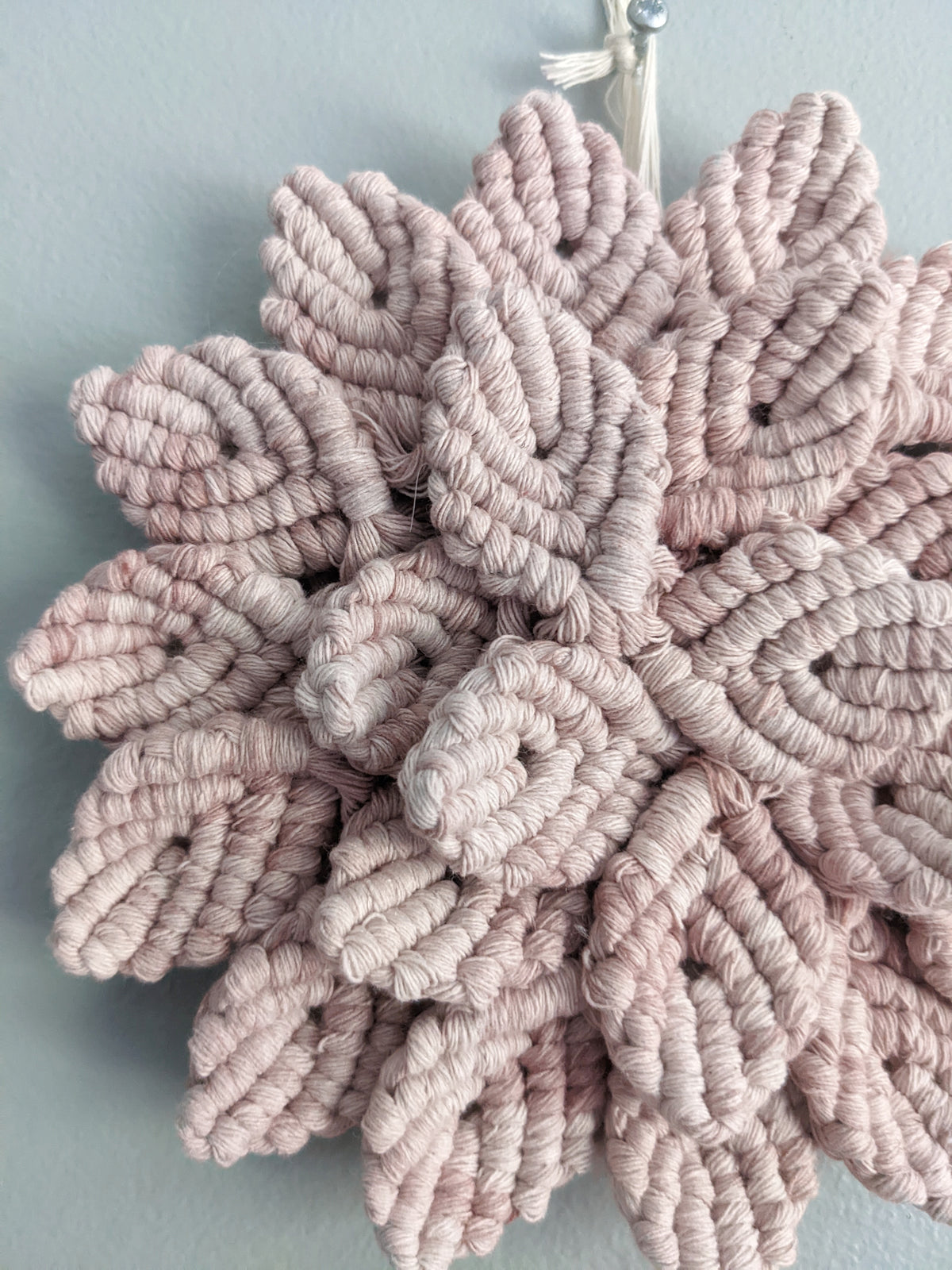 Macrame Hydrangea - Pink