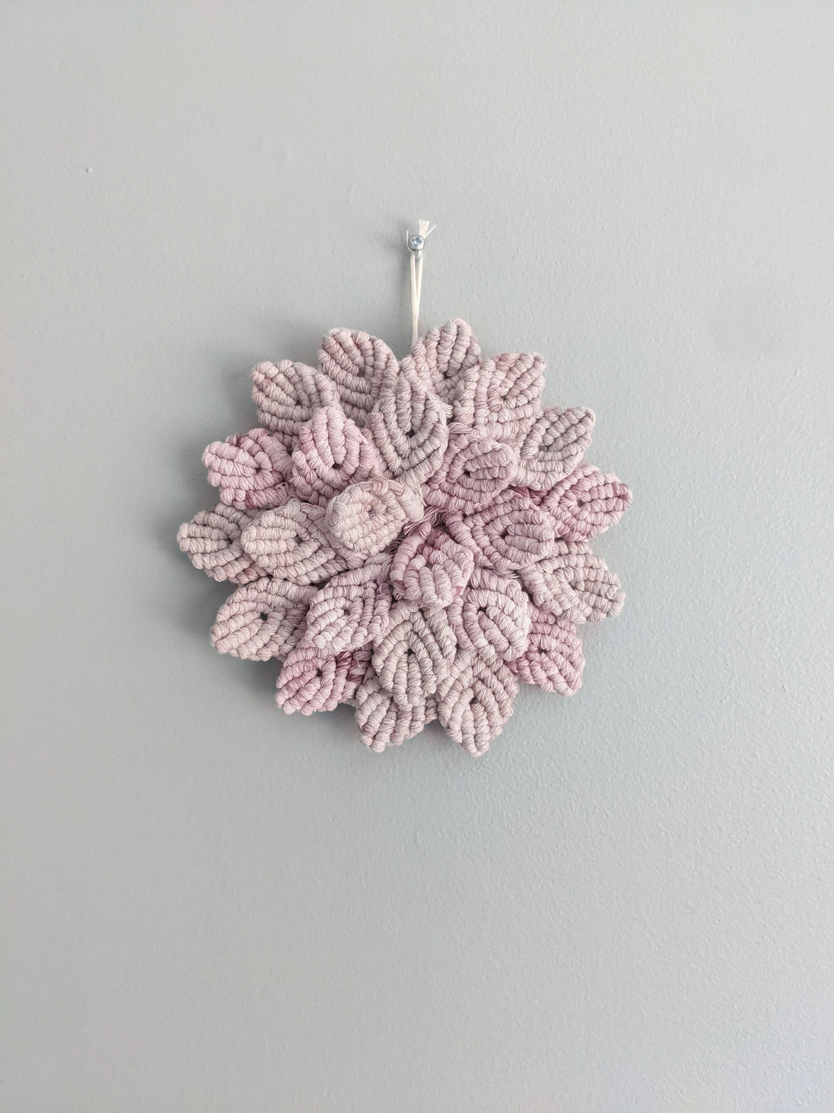 Macrame Hydrangea - Pink