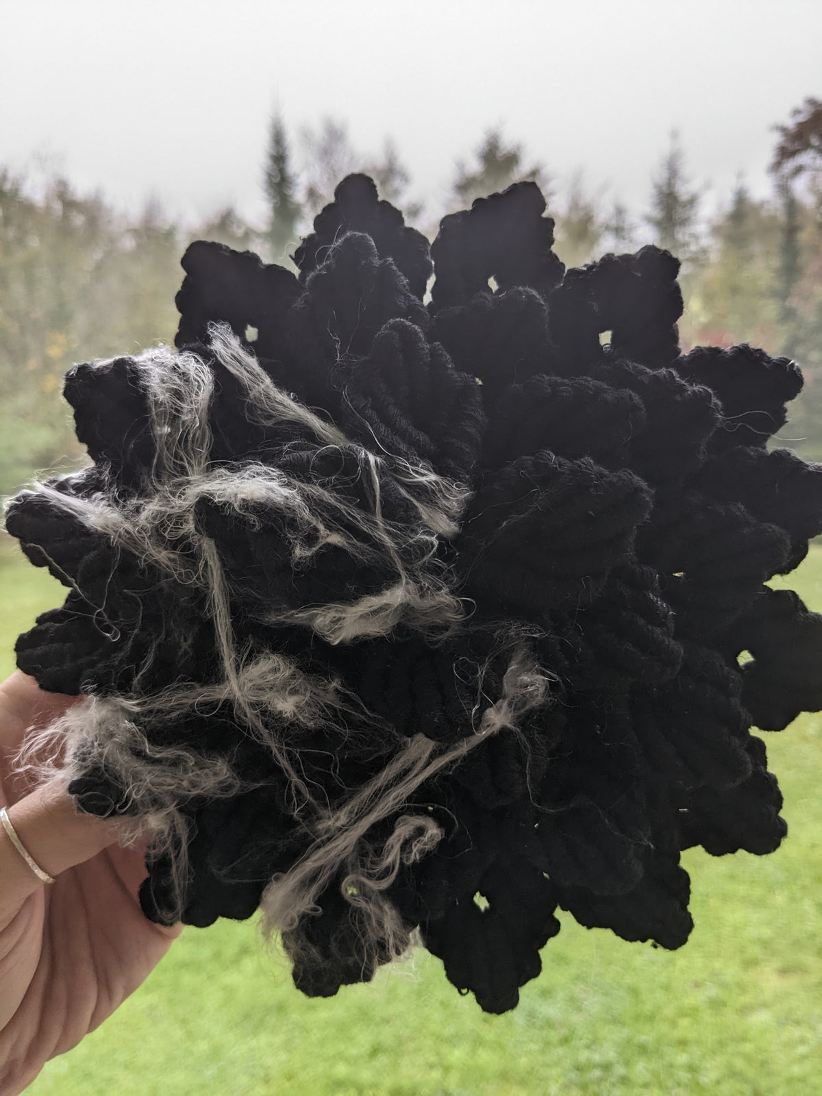Witchy Halloween Macrame Hydrangea
