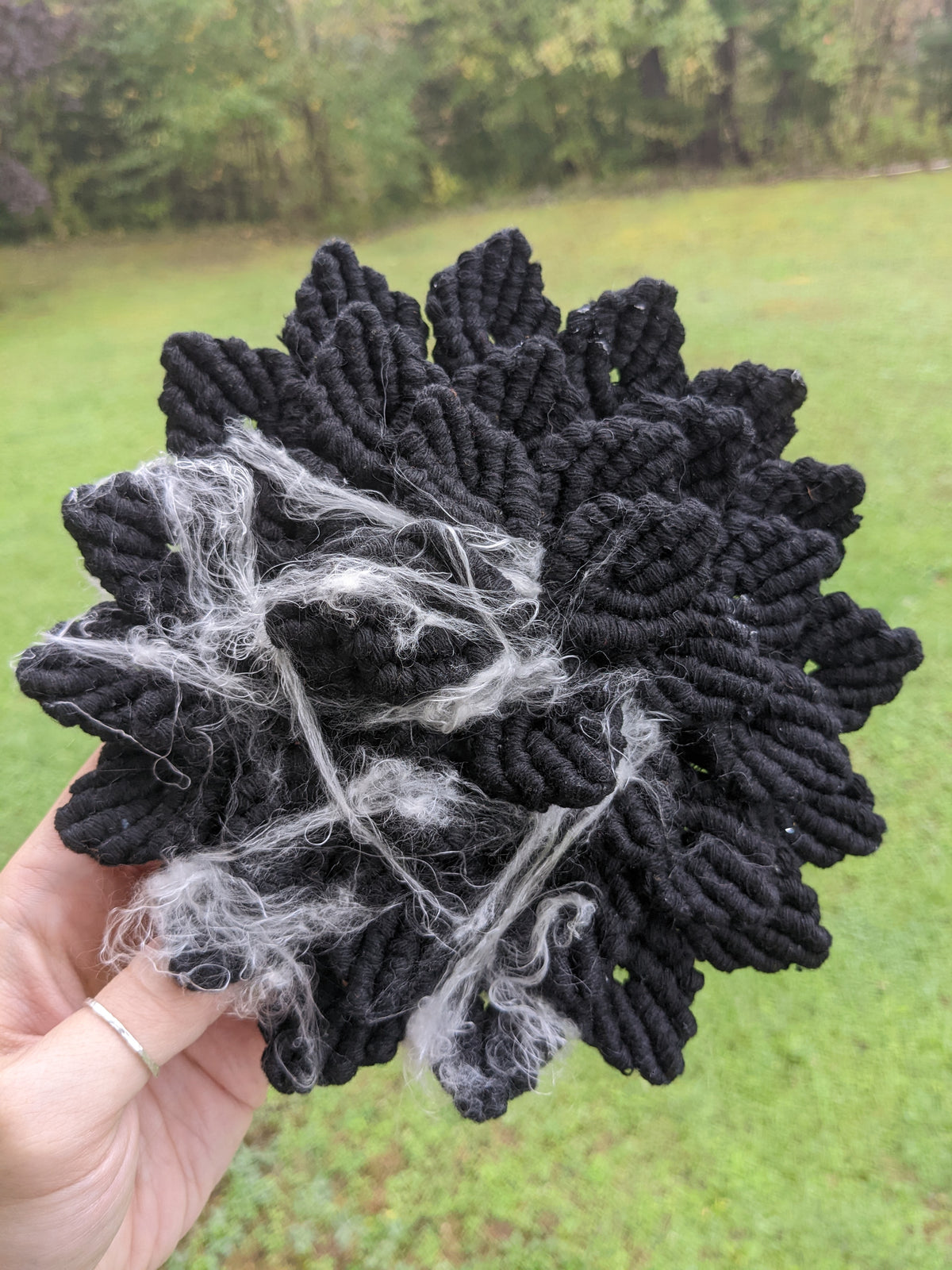 Witchy Halloween Macrame Hydrangea