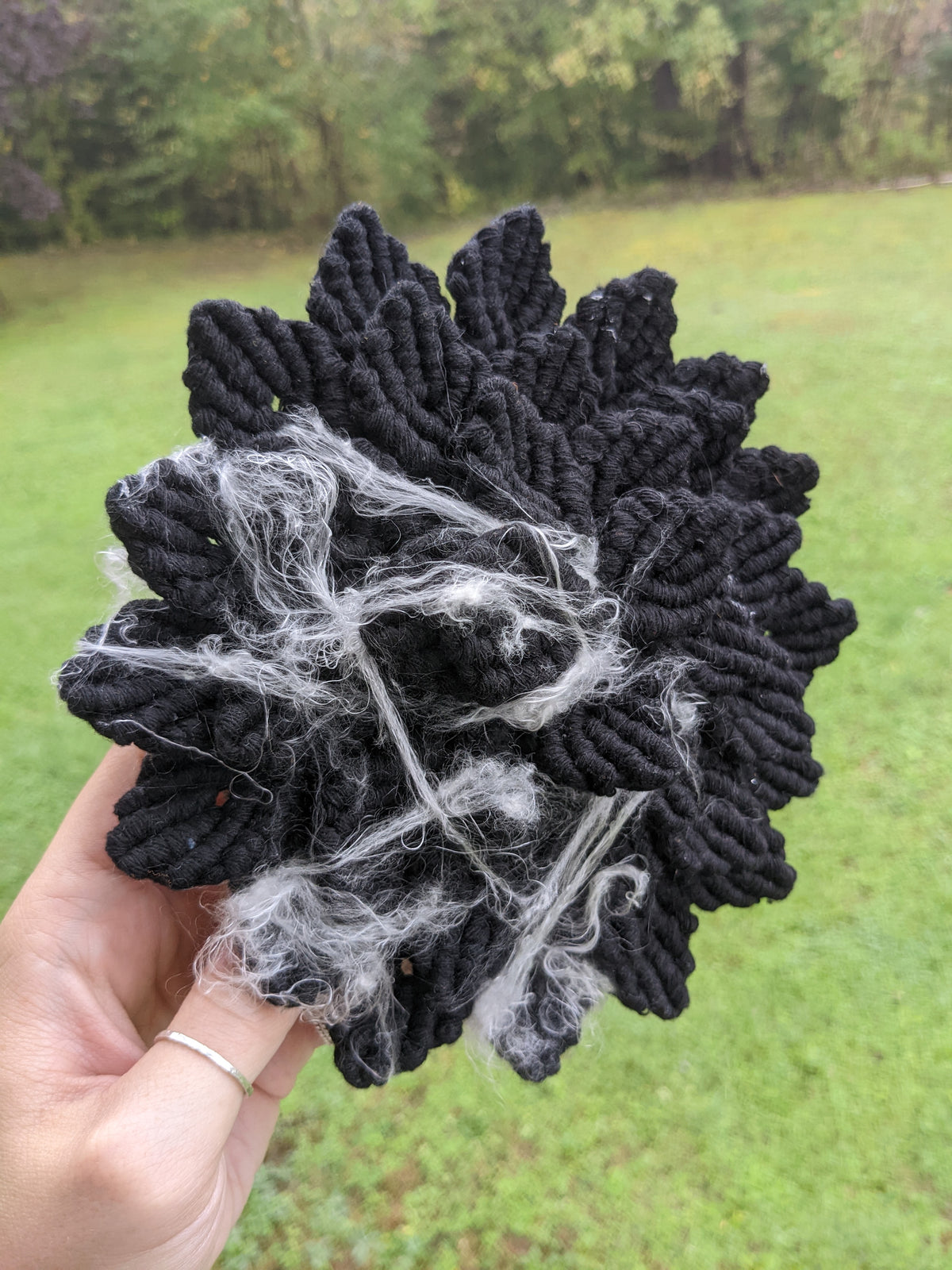 Witchy Halloween Macrame Hydrangea