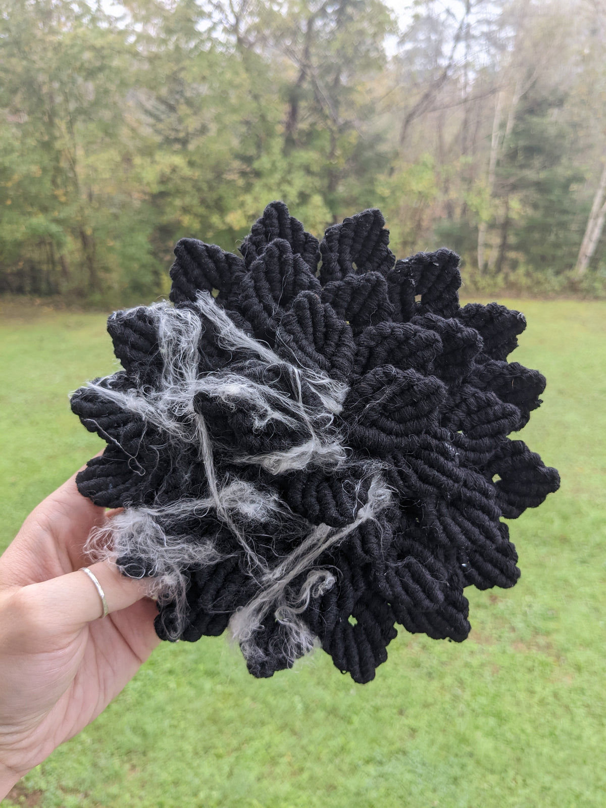 Witchy Halloween Macrame Hydrangea