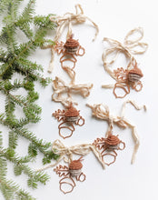 Load image into Gallery viewer, Macrame Acorn Frame Ornament
