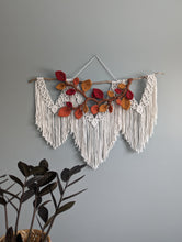 Load image into Gallery viewer, Flower Crown Macrame Hanging - Large - Autumn Leaves
