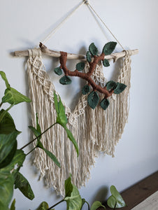 Flower Crown Macrame Hanging - Medium Ivy & Natural