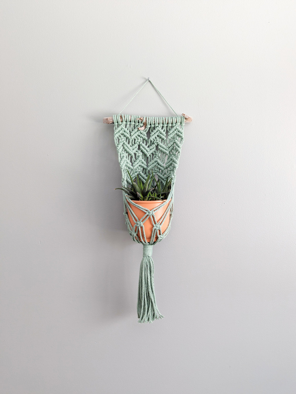 Macrame Wall Plant Hanger Pattern (not a full kit)