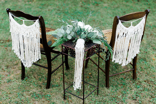 Macrame Chair Covers String Theories Fiber Design