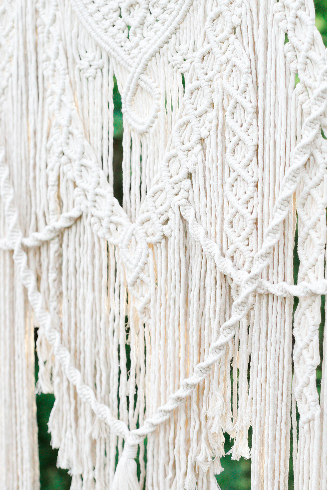 Macrame Wedding Backdrop // Macrame Ceremony Arch String Theories Fiber Design