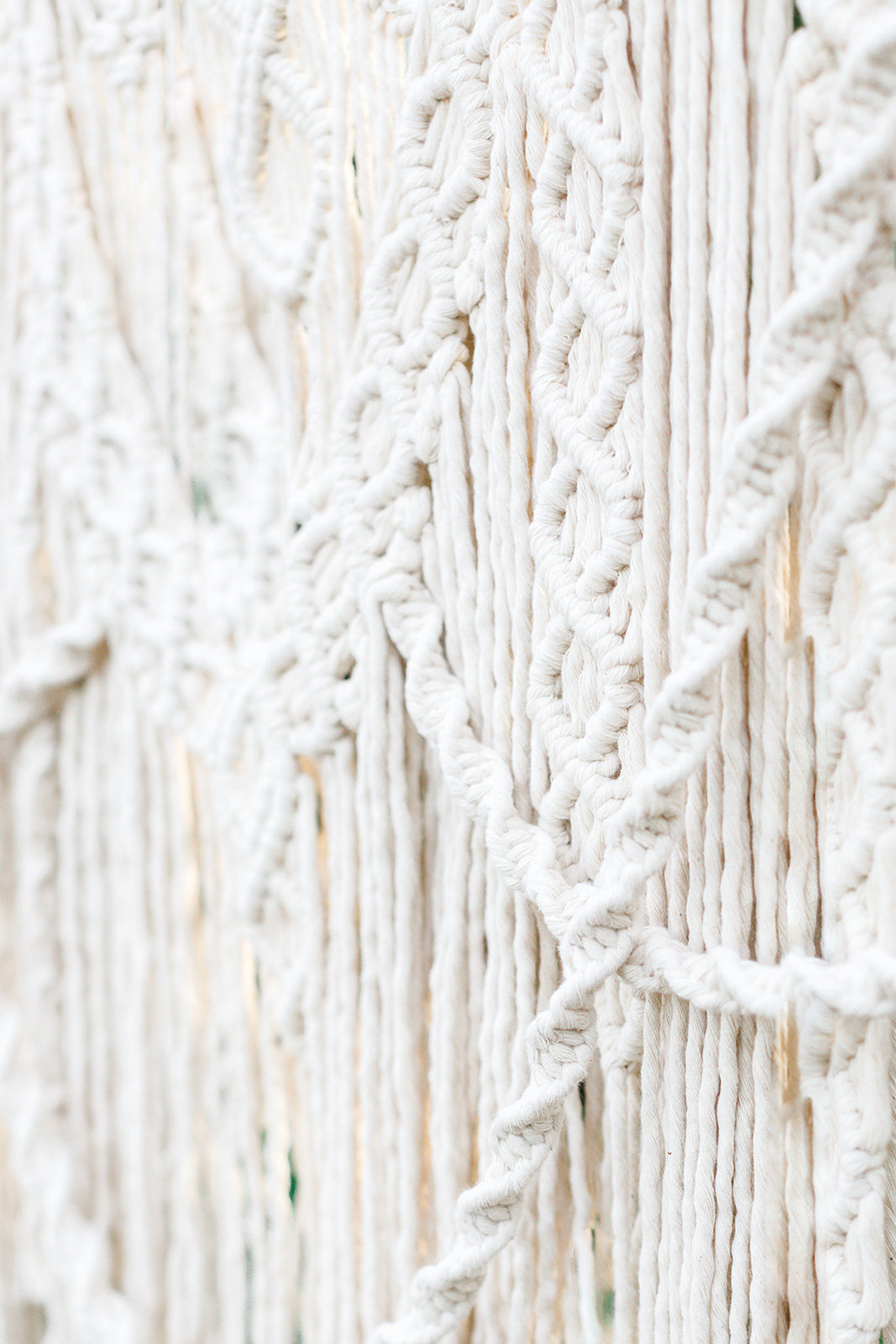 Macrame Wedding Backdrop // Macrame Ceremony Arch String Theories Fiber Design