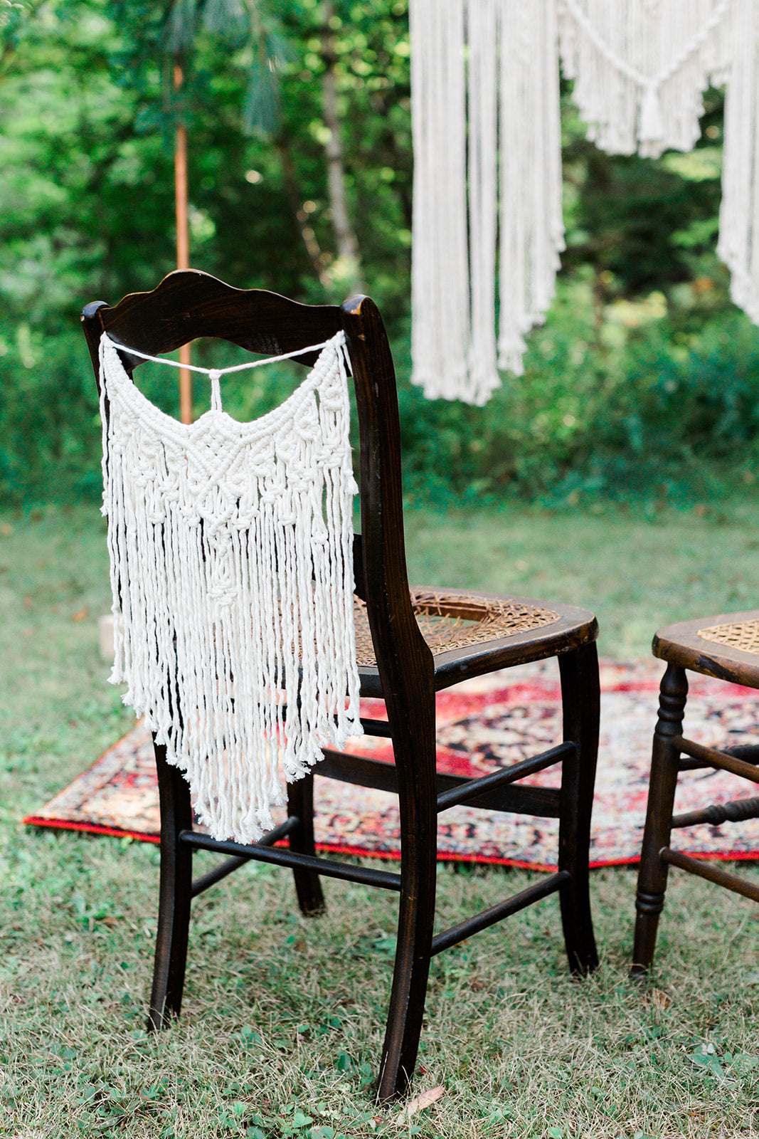 Macrame Chair Covers String Theories Fiber Design