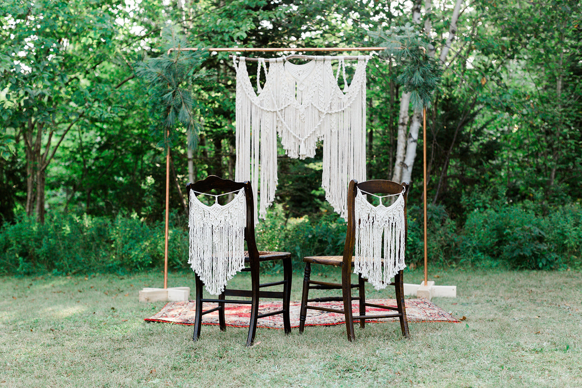 Macrame Chair Covers String Theories Fiber Design