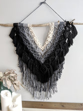 Load image into Gallery viewer, Macrame Layered Ombre Wall Hanging Tapestry String Theories Fiber Design
